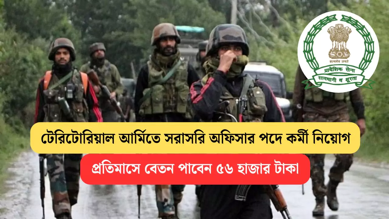 Territorial Army Officer Recruitment 2025